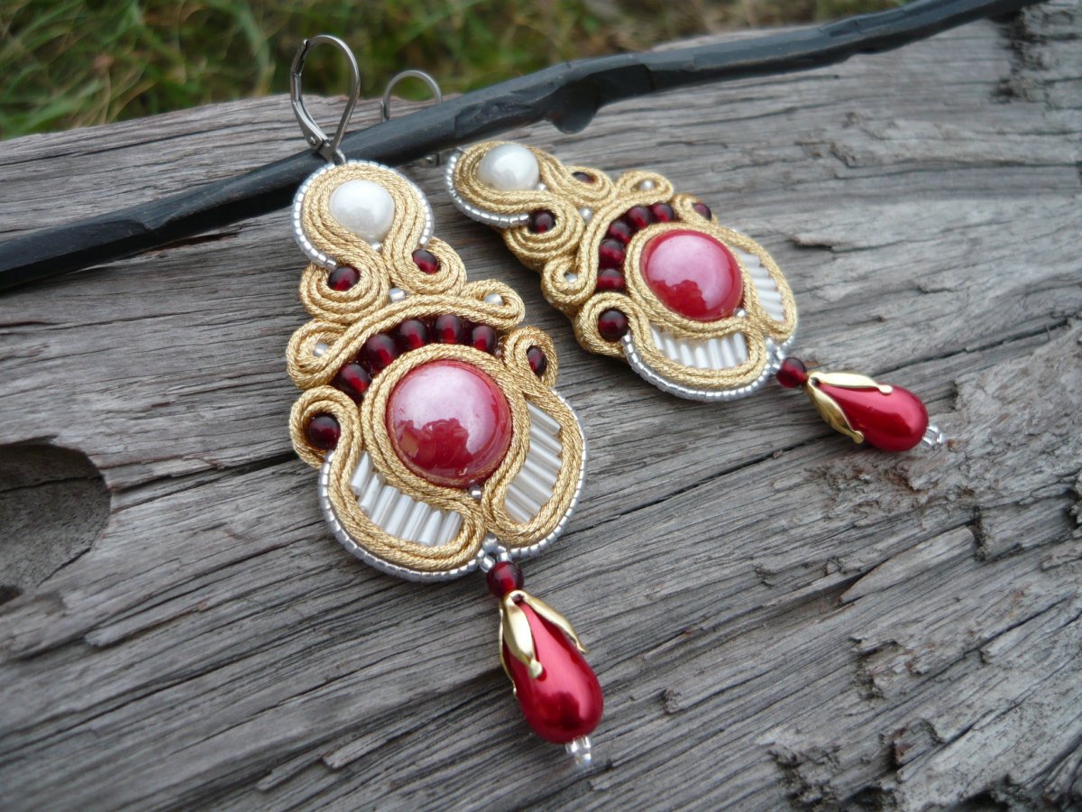 Soutache náušnice Luxury Baroque