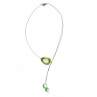 Zelená slza - perleťový náhrdelník