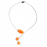 Oranžový perleťový náhrdelník