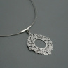 Stříbrný čtverec - náhrdelník