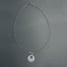 Bílý malý kroužek - náhrdelník