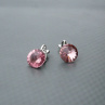 Swarovski light rose a klipsy antialergické