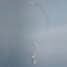 Jednoduchý náhrdelník ve stříbrné - kroužky