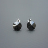 Swarovski Hematit a klipsy antialergické