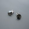 Swarovski Hematit a klipsy antialergické