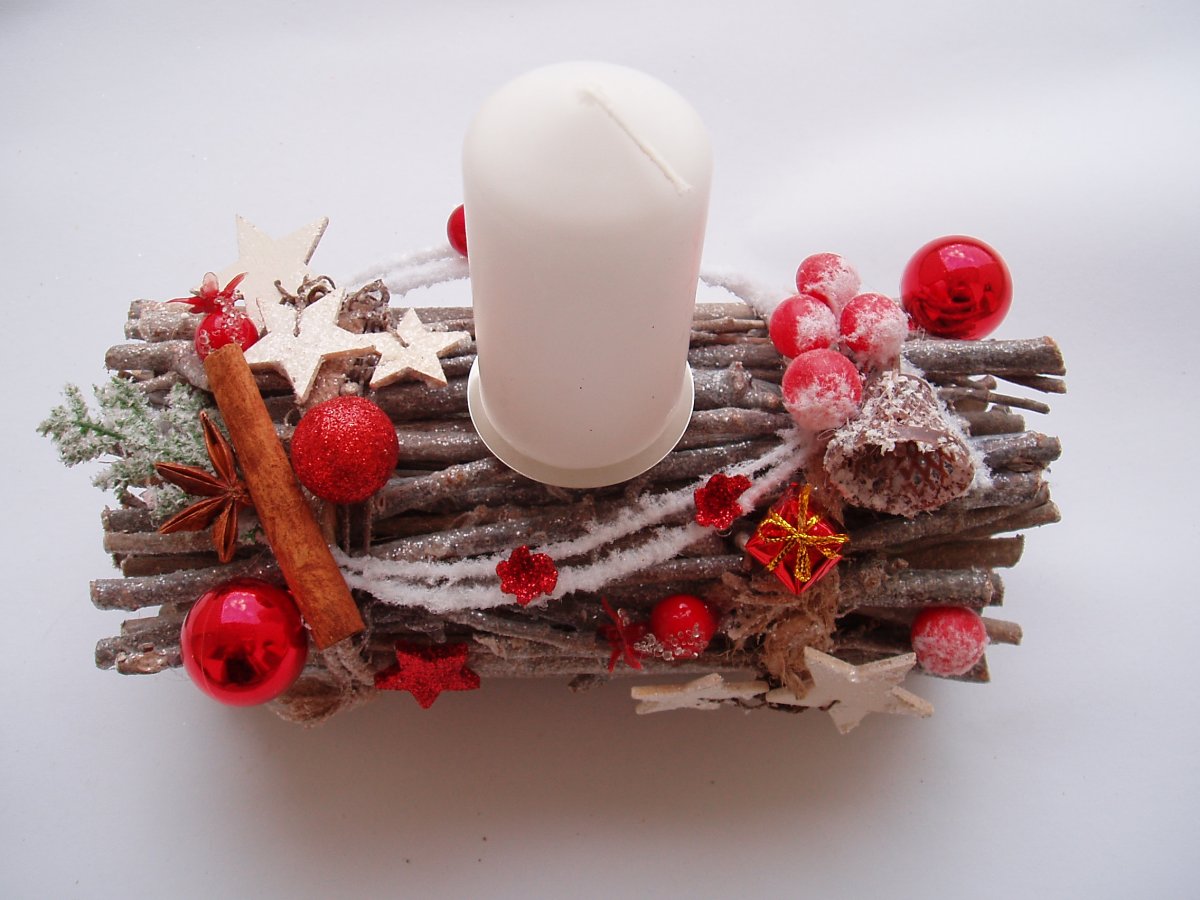 Vánoční svícen-otýpka