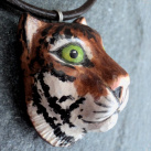 Dřevěný šperk - tygr