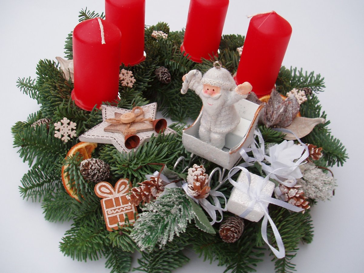 Adventní věnec-Hurááá Vánoce