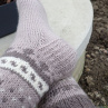 Vlněné ponožky s norským vzorem