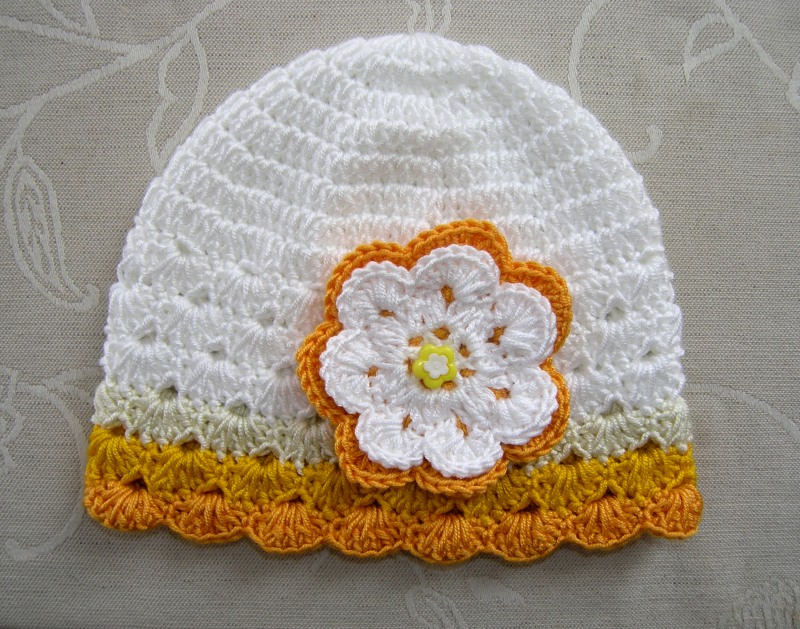 Jarní/podz. čepička - žluté odstíny