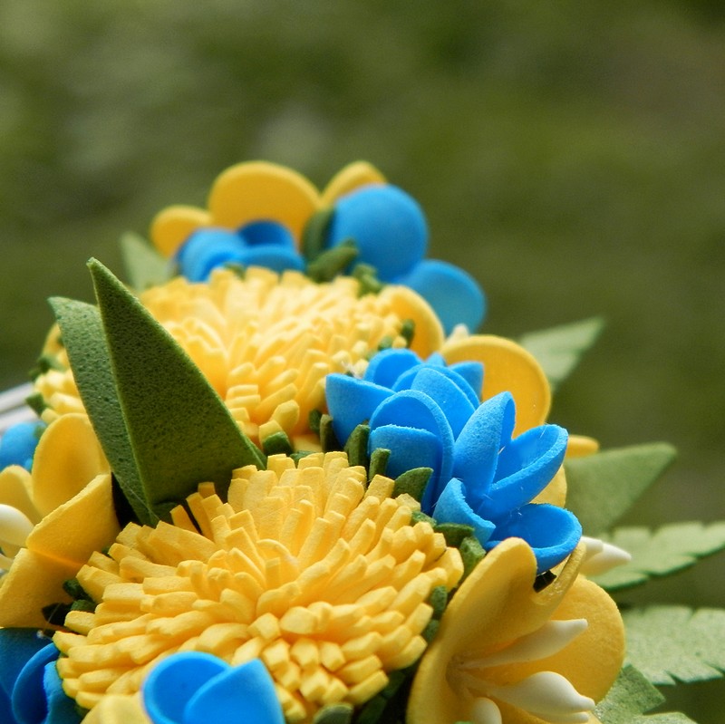 Jemné kvítí-hřeben do vlasů