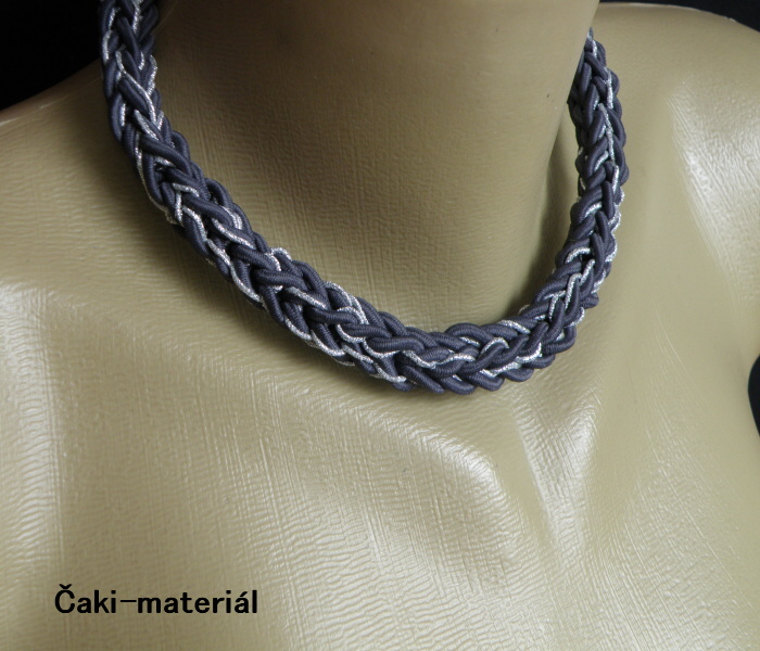 Náhrdelník - Pletené zdobení