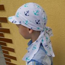 letní dětská pirátka s kšiltem kotva