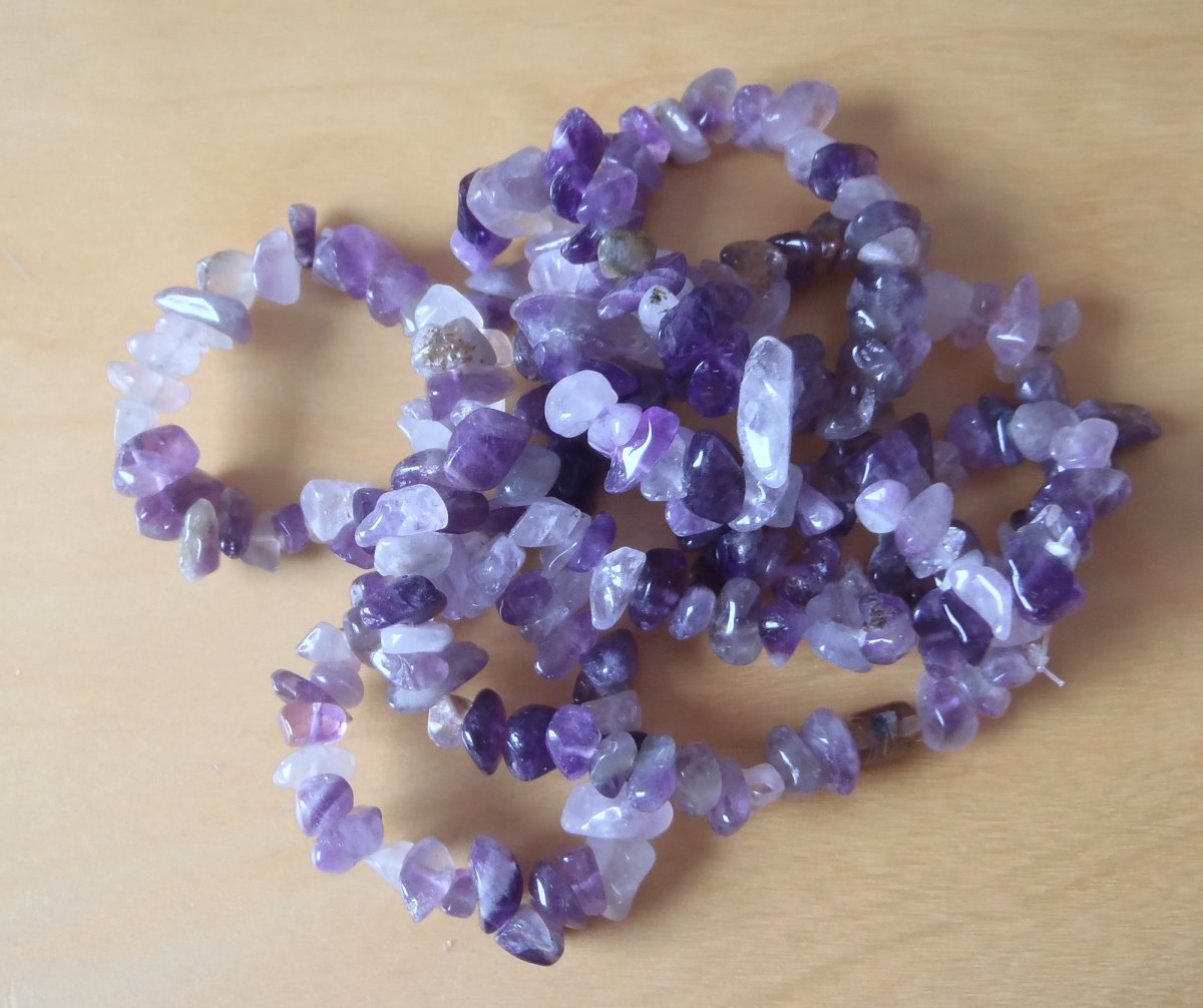 ametyst zlomky návlek