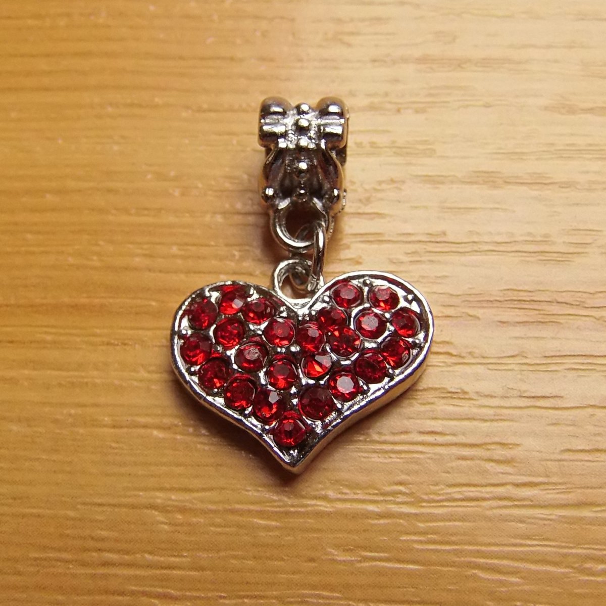 Srdce -  starostříbro - 18mm x 15mm 