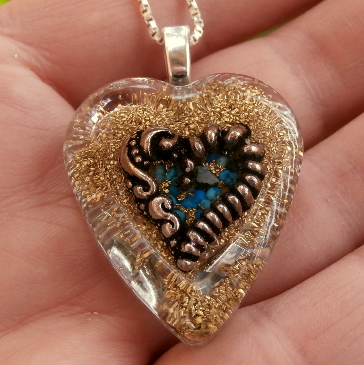 Orgonitové srdce *Dar z nebes* ,Sr 3B