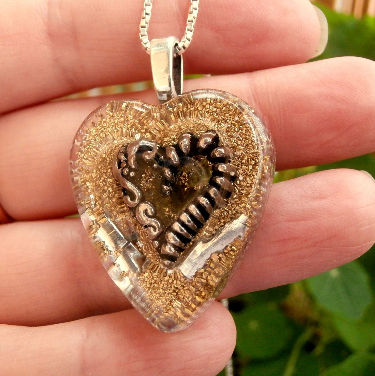 Orgonitové srdce z Olivínu *Vnitřní klid*