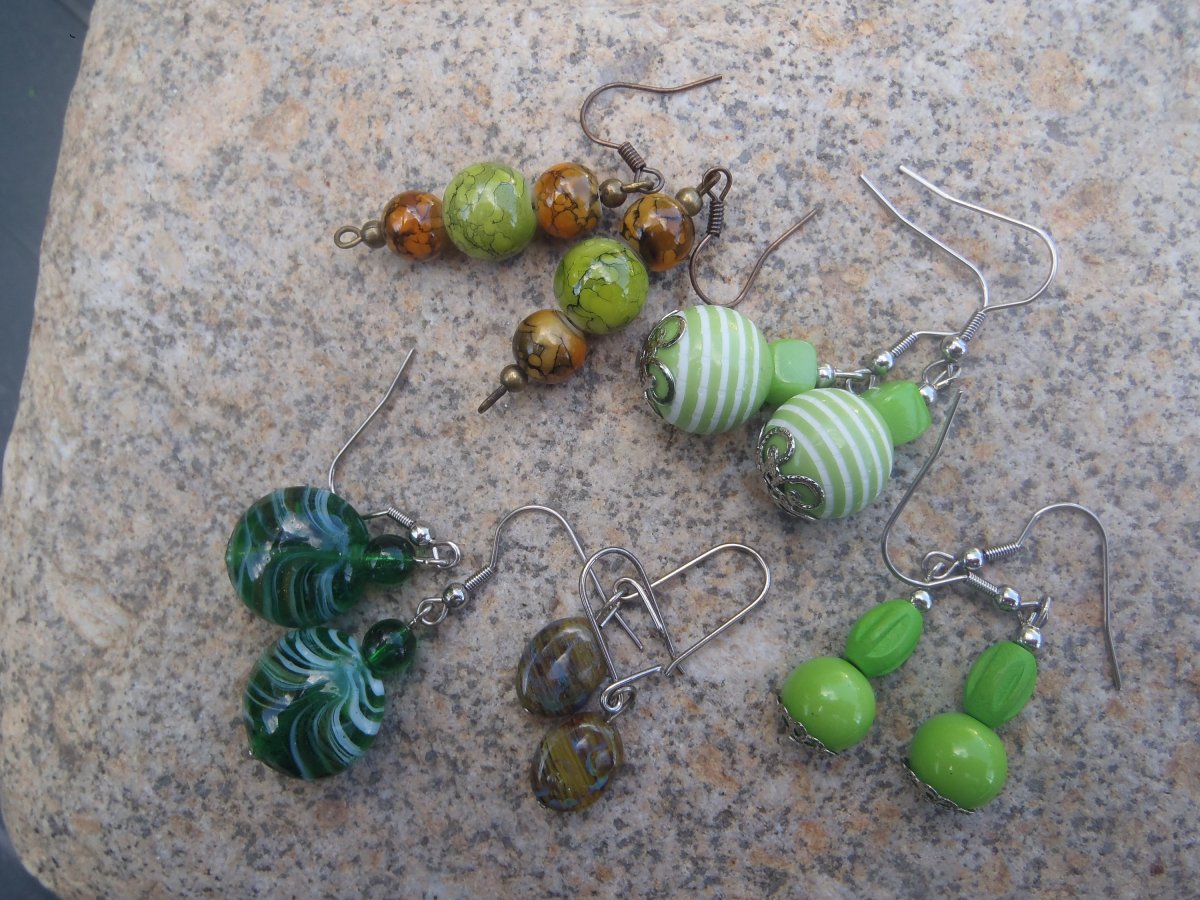 do zelena - sada náušnic