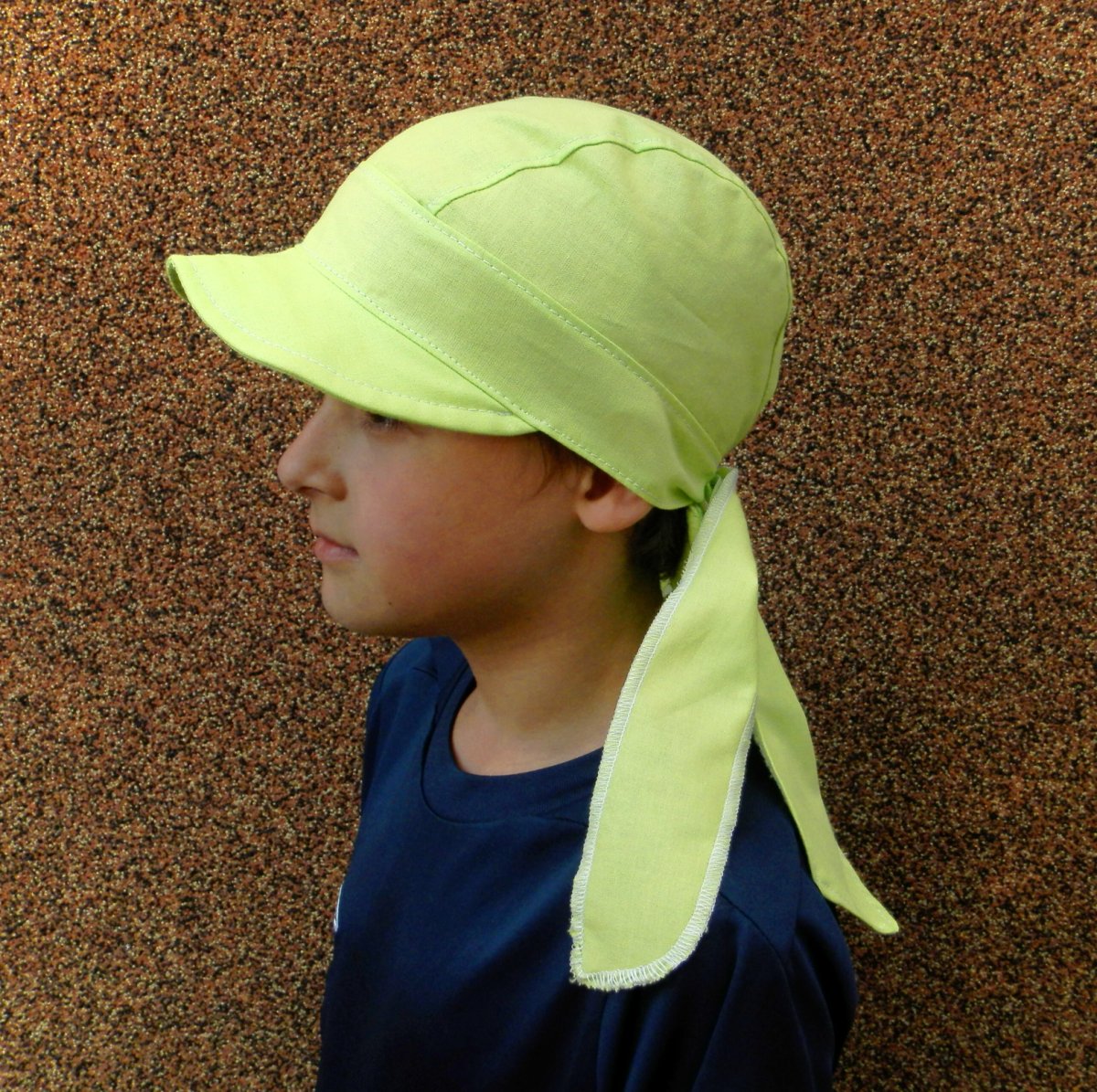 letní dětská pirátka s kšiltem ZELENÁ