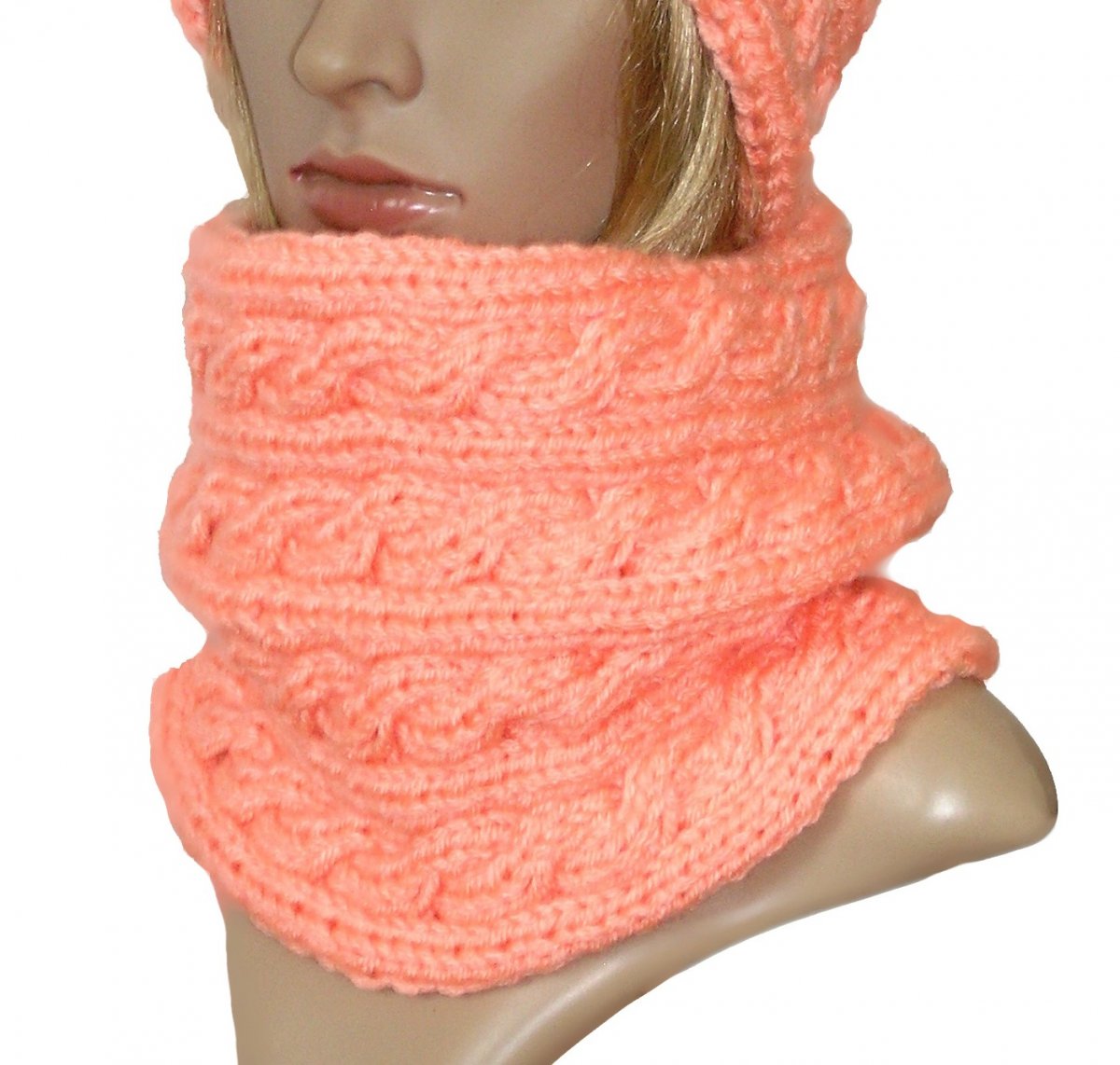 PLETENÝ NÁKRČNÍK/TUNEL - LOSOS