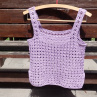 Lila háčkovaný top vel. 36-38