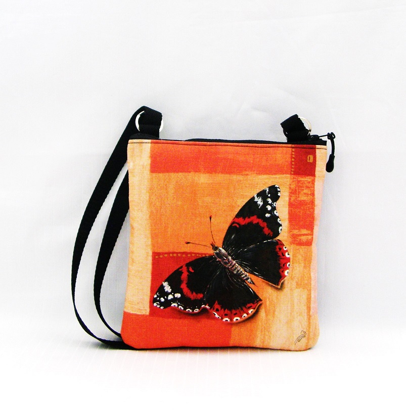 malá crossbody-BABOČKA ADMIRÁL