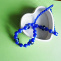 náhrdelník -modrý s rondelkami