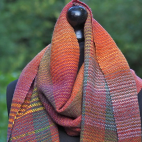 RUČNĚ TKANÁ ŠÁLA - PLÉD - HELENA