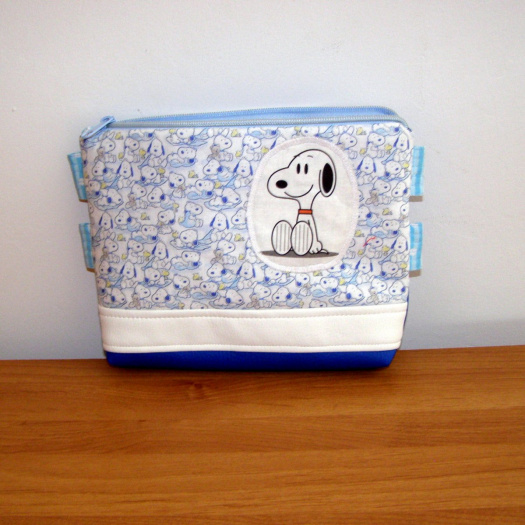 "Snoopy v modré 3" - taštička/pouzdro