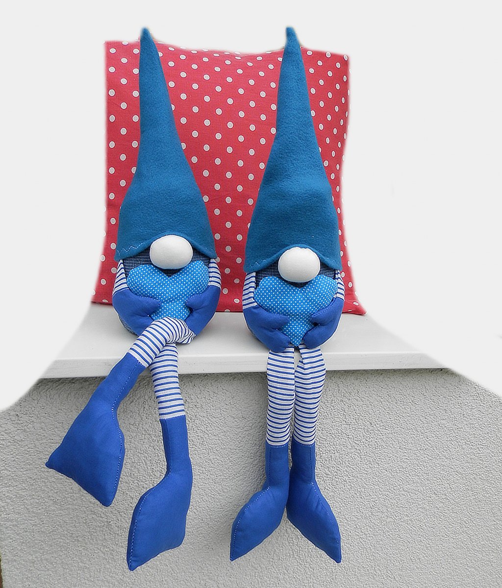 trpaslík elf skřítek dekorace modrý