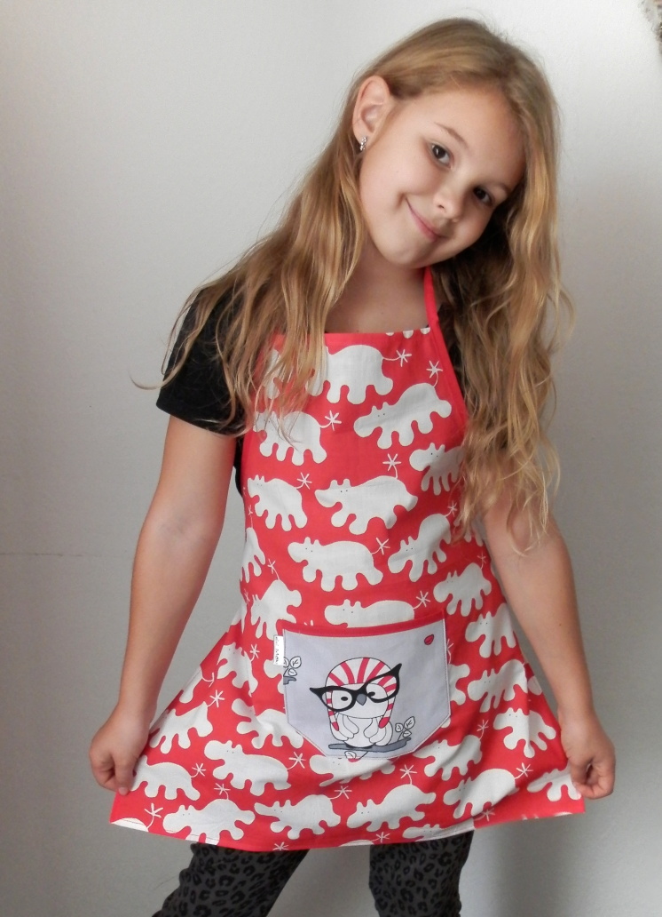 zástěrka hrošíková a sovička   5-9 let