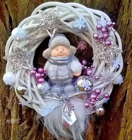 Věneček s chlapečkem