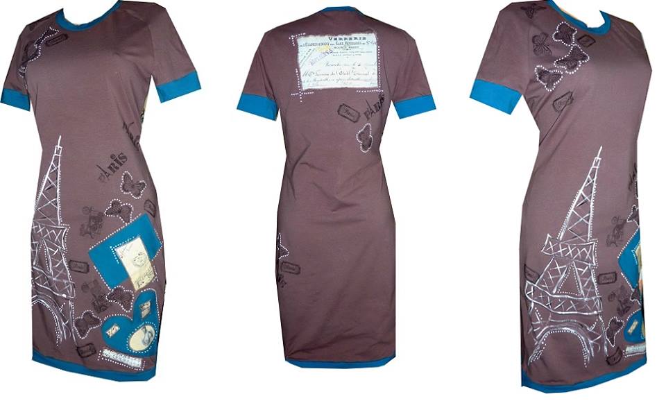 PAŘÍŽ HNĚDÁ - šaty dámské