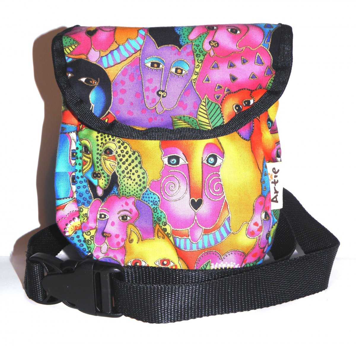 Dvoukomorový pamlskovník s chlopní - duhoví pejsci