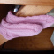 Růžové vlněné ponožky