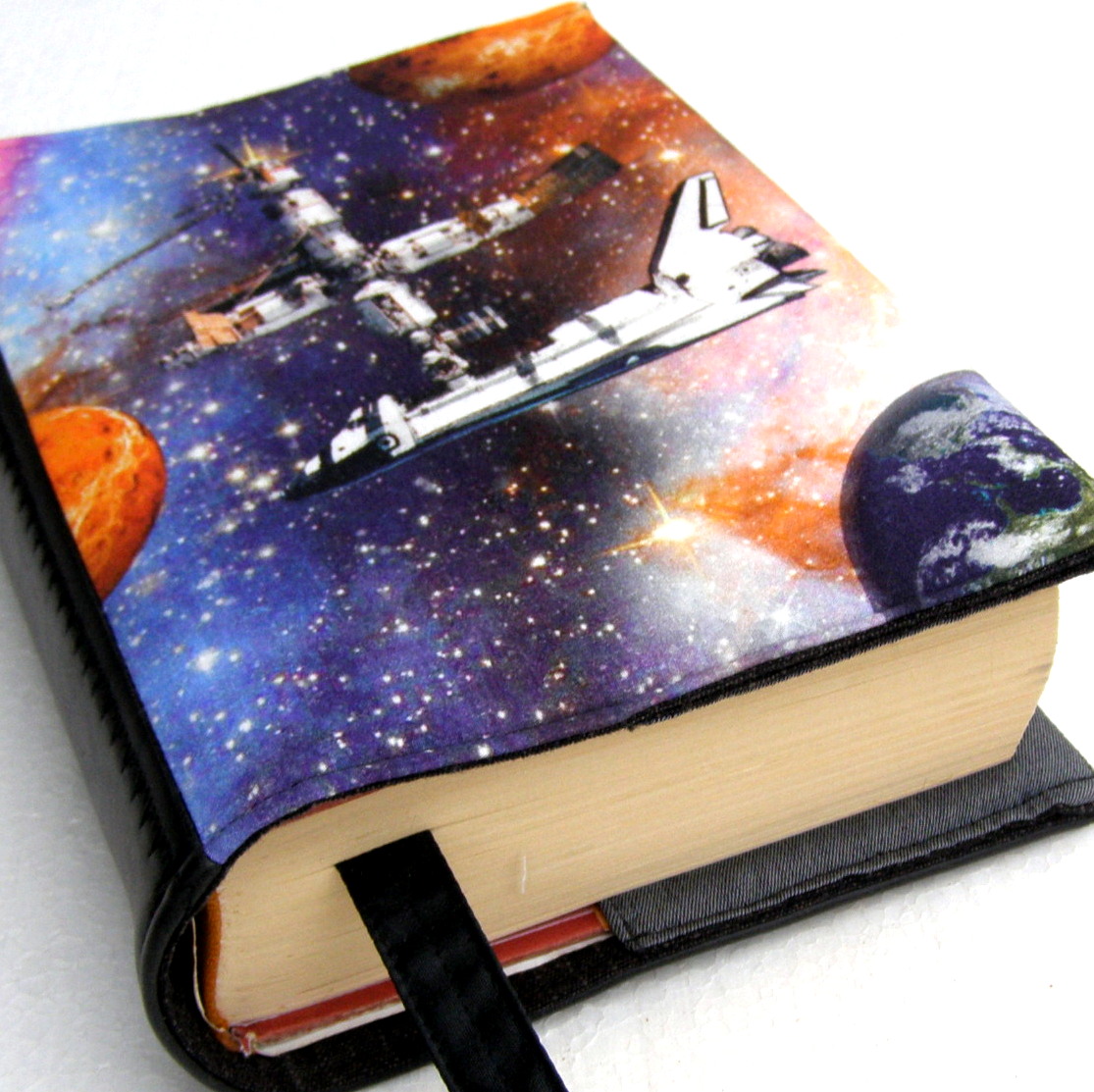"Vesmírná odysea"2 - obal na knihu s koženkou