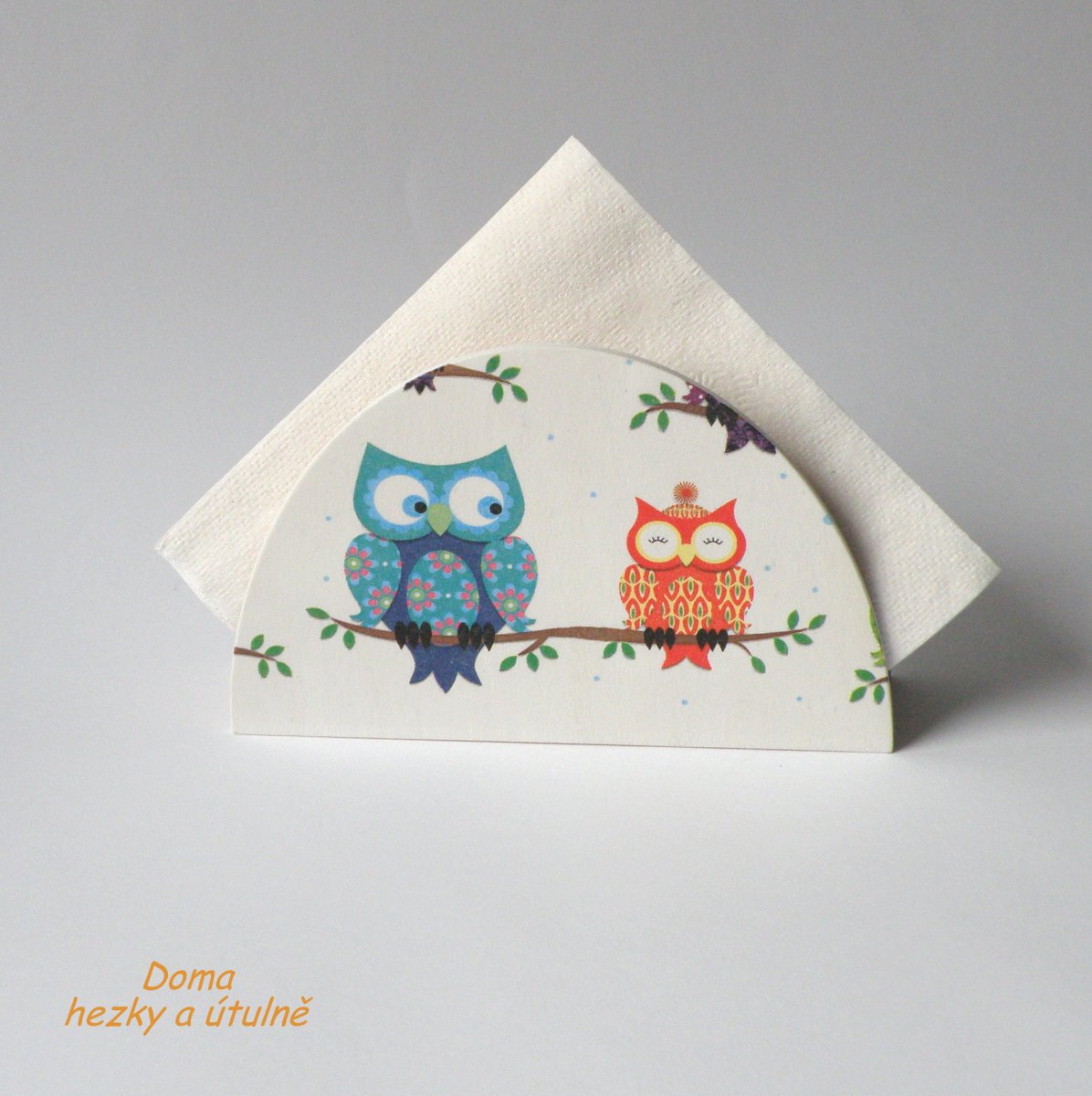 Stojánek na ubrousky Sovičky