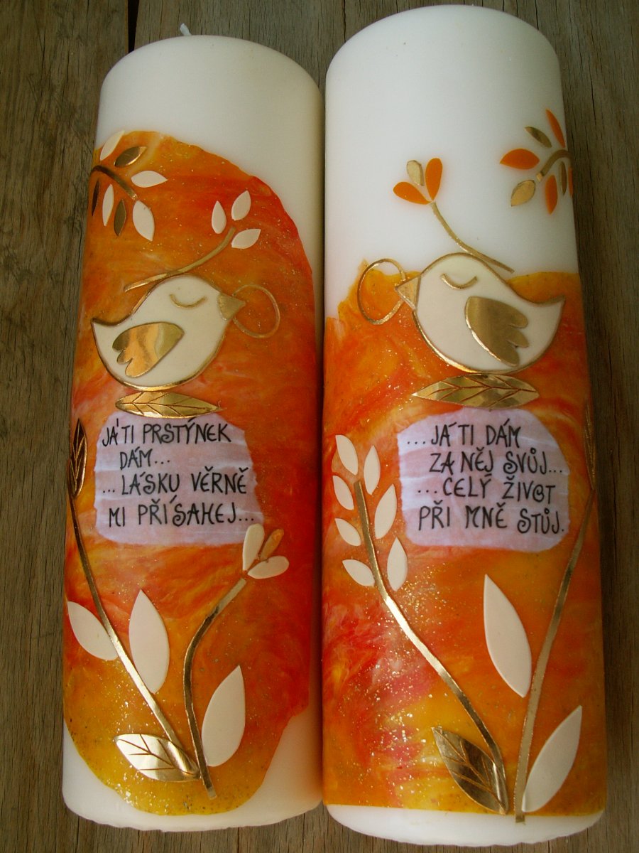 Já ti prstýnek dám... - svatební (25 cm)