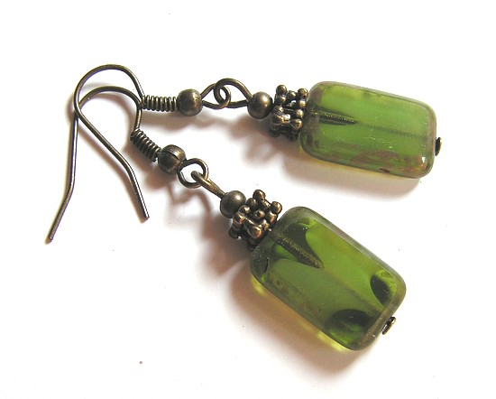 Náušnice Kousek lesa     (NA1178)