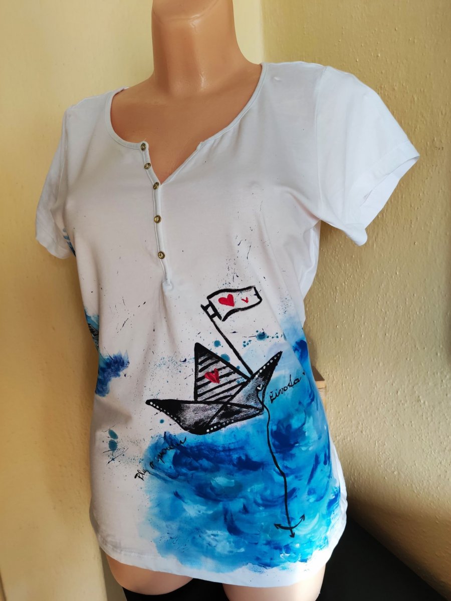 PLUJI V PROUDU ŽIVOTA - tričko dámské