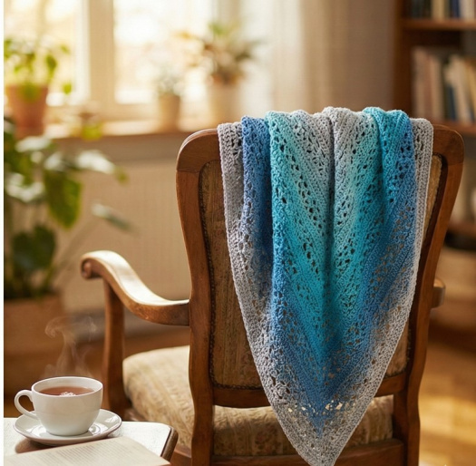 Trojúhelníkový šátek Poklad skřítků