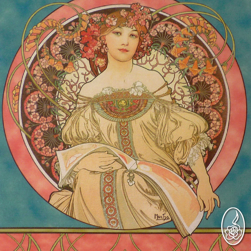 Látkový obraz Alfons Mucha - Snění 4