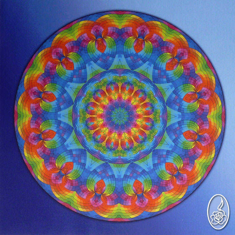 Autorská látka s mandalou 7