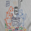 Vyšívané pánské tričko vel. L s pejskem a kočičkou