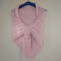 Háčkovaný šátek světle růžový...