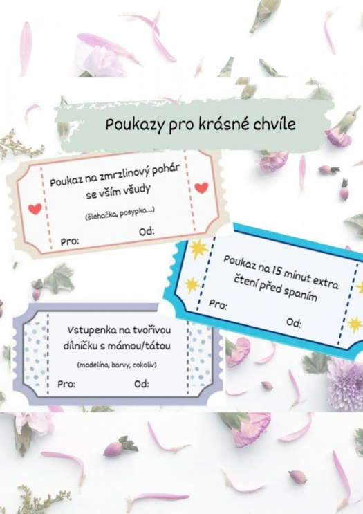 Poukazy pro krásné chvíle – 15 poukazů v PDF