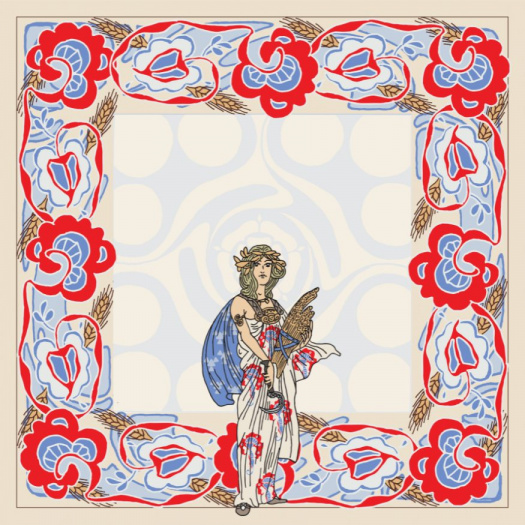 Dámský šátek s bohyní Ceres