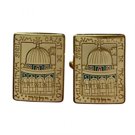 Manžetové knoflíčky s templářskou symbolikou