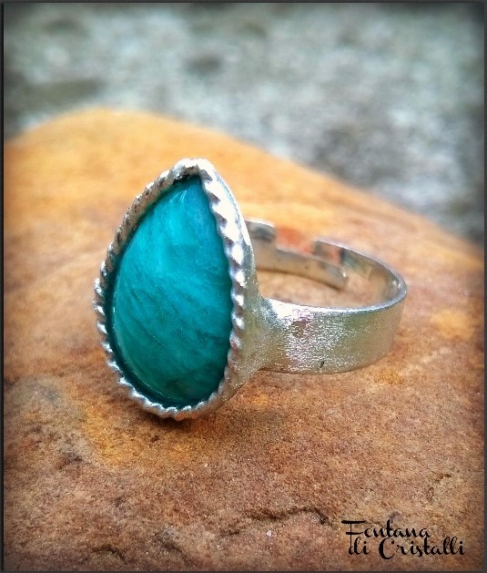 Prsten Amazonit Simple