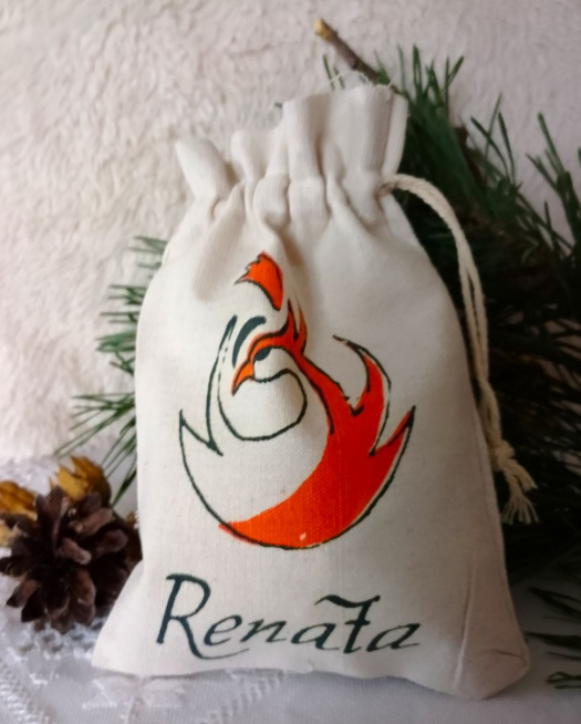 Malovaný dárkový pytlík - Renata